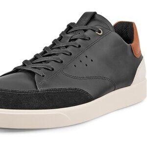 ECCO Men's Street Lite Sneaker Black Cognac Limestone Shoes EU 43 Size 9 - 9.5